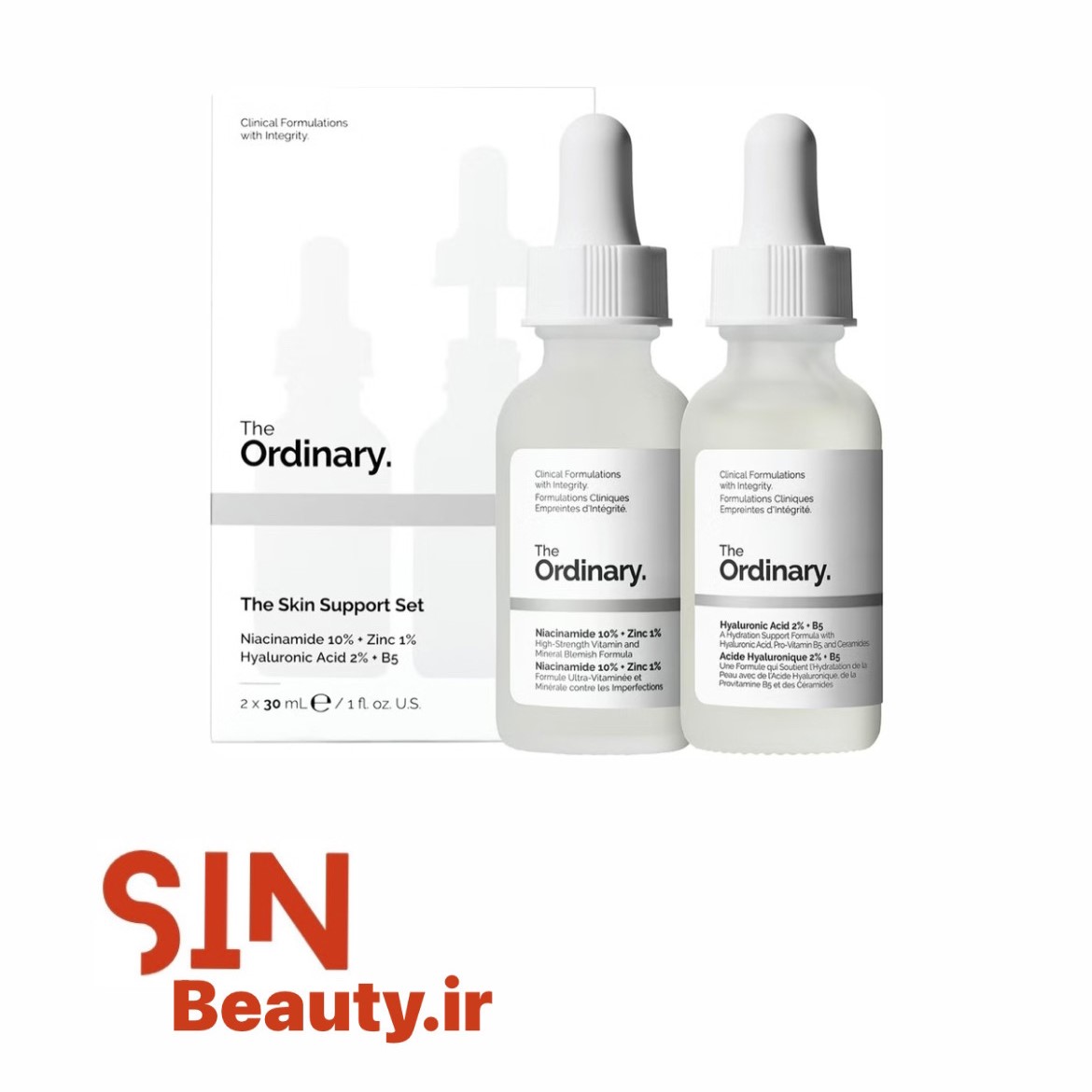 ست دوتایی نیاسینامید و هیالورونیک اسید اوردینری ست دوتایی نیاسینامید و هیالورونیک اسید اوردینری